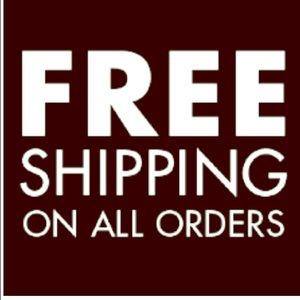 Free shipping all orders!